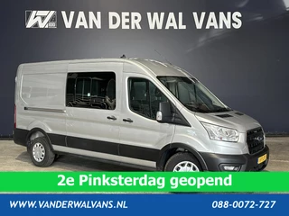 Ford Transit 2.0 TDCI 131pk L3H2 Dubbele Cabine Euro6 Airco | 6-zits | 2500kg Trekhaak | Cruisecontrol | Parkeersensoren Verwarmde voorruit