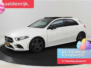 Mercedes-Benz A-klasse 180 AMG | Panoramadak | Stoelverwarming |  Carplay | Sfeerverlichting | Leder/Alcantara | Navigatie | Park Assist | Full LED | Widescreen | Climate control | Cruise control
