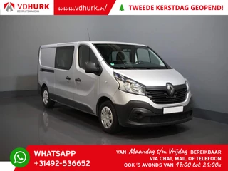 Renault Trafic 1.6 dCi L2 DC Dubbel Cabine MARGE/ EURO6/ Navi/ Keyless/ PDC/ Cruise/ Airco