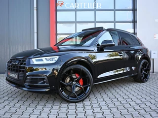 Audi Q5 55 TFSI e S-Line Quattro Competition | Luchtvering | Pano | B&O | 22'' | Alcantara | Ambilight+ | Matrix Led | Camera | Head-Up | Electic Seats | Memory | Trekhaak | Blind Spot | ACC | Lane Assist | Virtual Cockpit | Carplay | SOH 95%