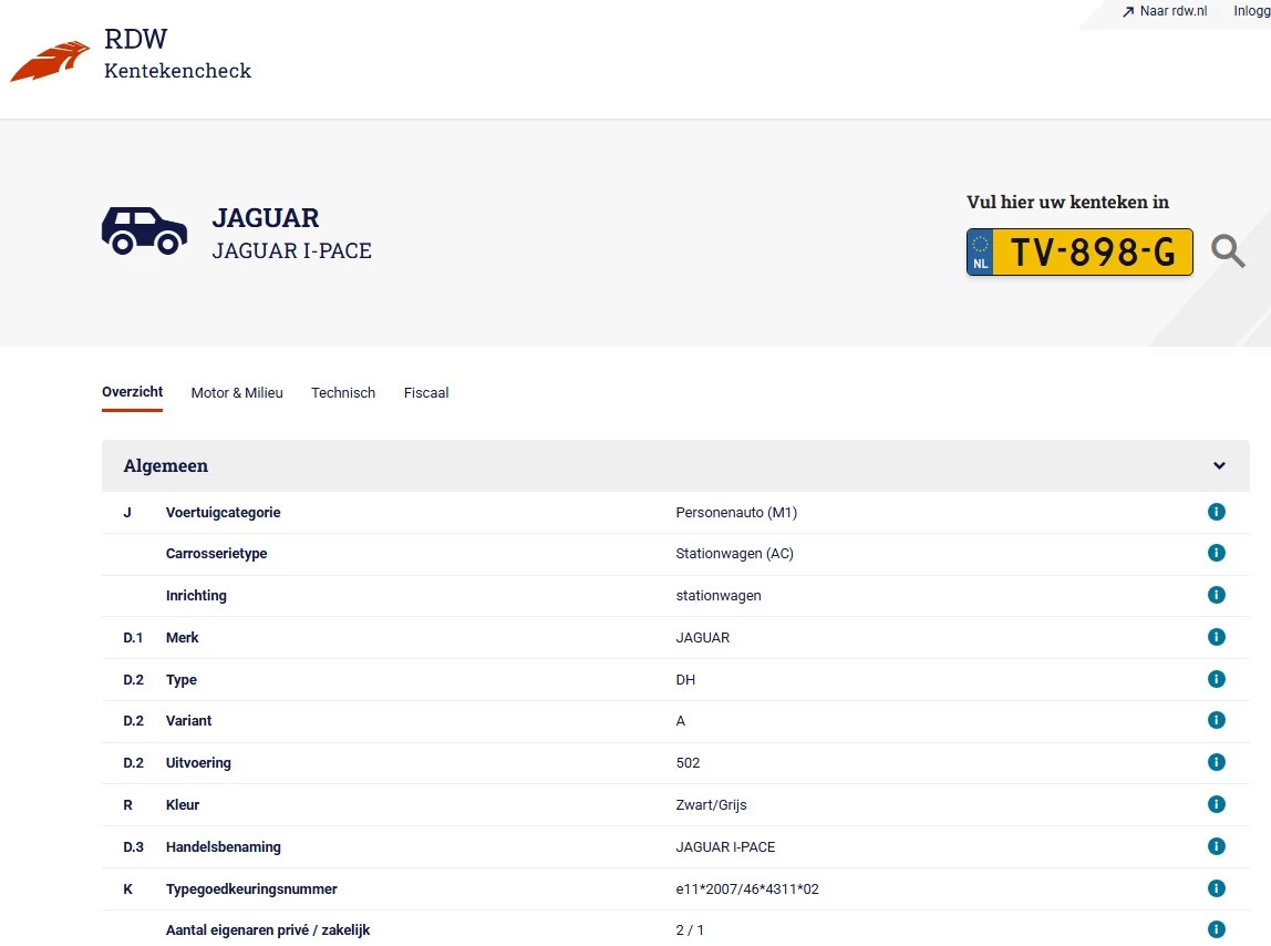 Hoofdafbeelding Jaguar I-PACE