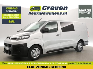 Citroën Jumpy 2.0 BlueHDI L3H1 | MARGE! | Dubbele Cabine | 5 Persoons | Airco Carplay Cruise Navi PDC Trekhaak