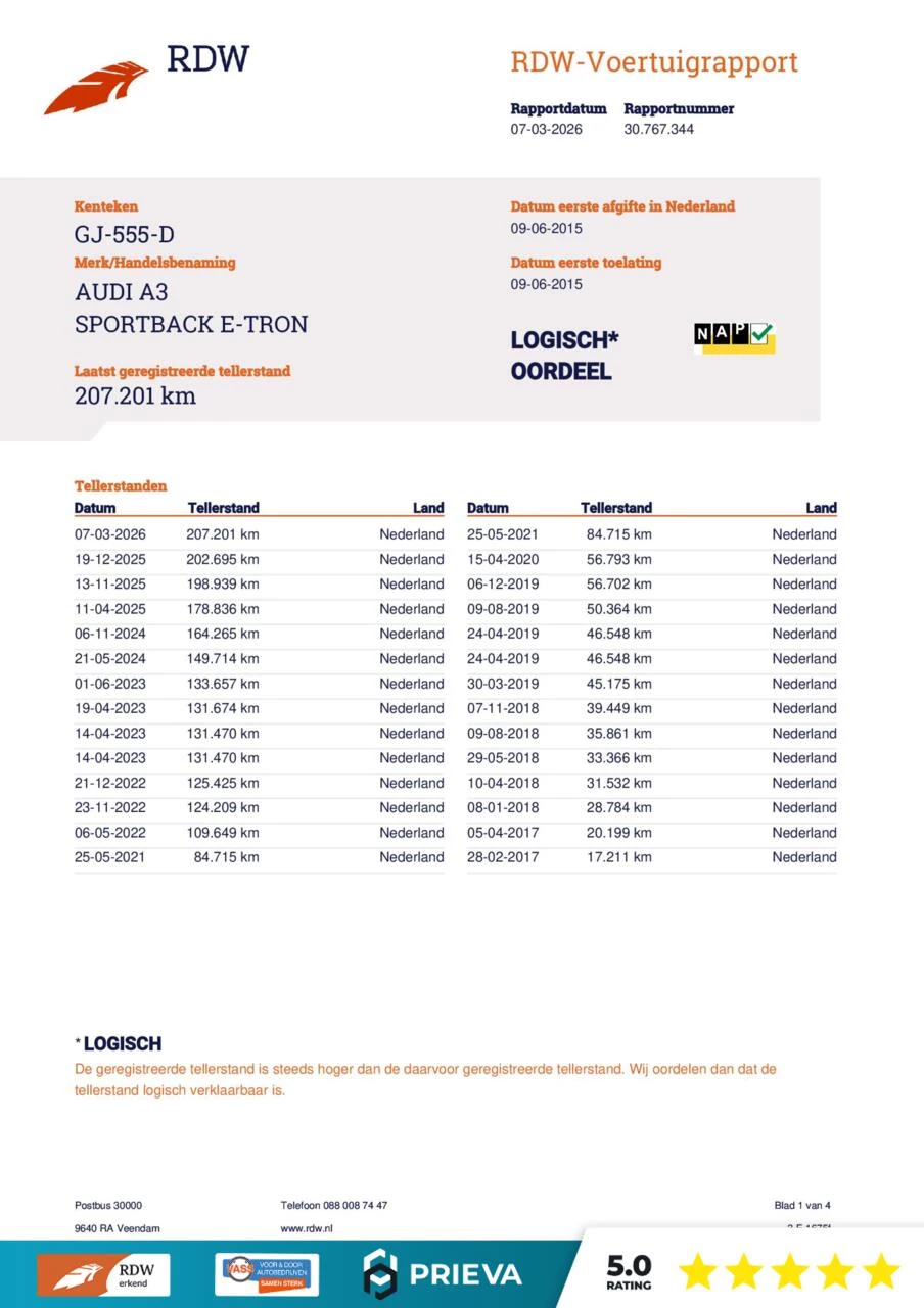 Hoofdafbeelding Audi A3