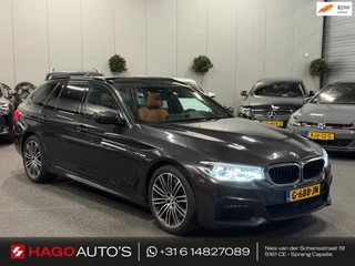 BMW 5-serie Touring 540i xDrive High Executive M-Pakket LED/PANO/NAVI/ACC/LEDER/ADAPTIVE/TREKHAAK/STOELVERW+KOELER/STUURVERW/MEMOR