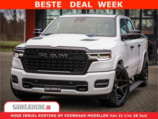 Dodge Ram 1500 1500 Limited Night High Output 540HP 706Nm | Massage + Full Option | De Meest Luxe en Volle Pick-Up in zijn Klasse | Comfortabele Dubbele Cabine met Royale 5 Zitplaatsen | BPM vrij | Nu Leverbaar uit Voorraad | Voorraad Nr 2351 - 7478