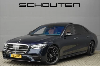 Hoofdafbeelding Mercedes-Benz S-Klasse Mercedes-Benz S-Klasse 580 e 4MATIC Lang AMG Night 4WS Pano Burmester