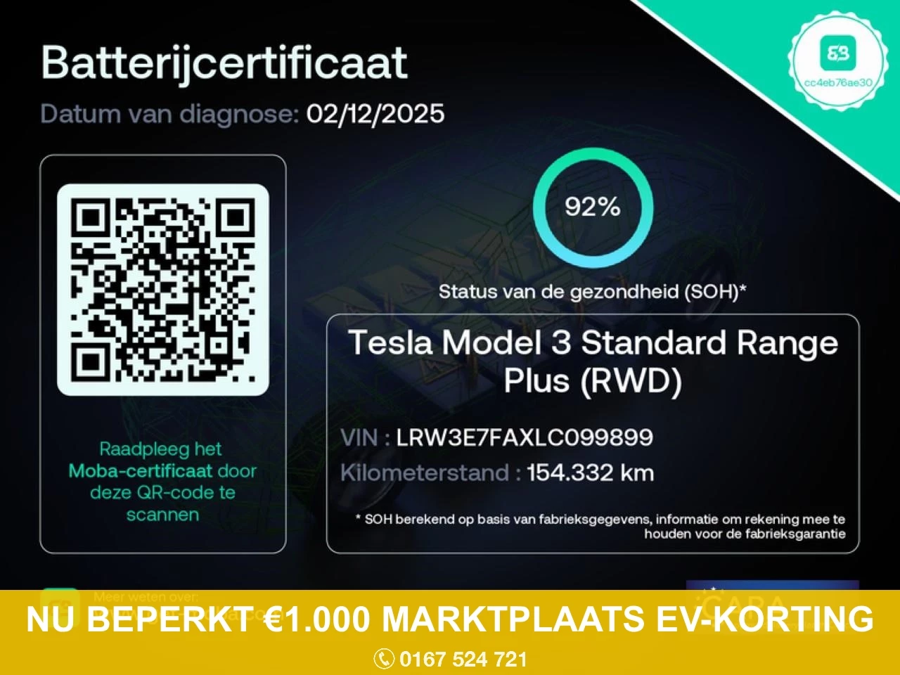 Hoofdafbeelding Tesla Model 3