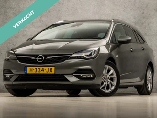 Opel Astra Sports Tourer 1.2 Elegance 146Pk (APPLE CARPLAY, GROOT NAVI, CLIMATE, CAMERA, LEDER, GETINT GLAS, SPORTSTOELEN, KEYLESS, LANE ASSIST, LED KOPLAMPEN, DAB+, LM VELGEN, NIEUWSTAAT)