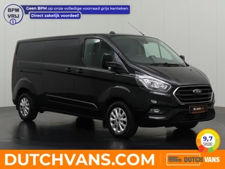 Ford Transit Custom 130PK Automaat Lang Limited | Euro 6 | Vol Opties ! | Navigatie | Camera | Airco | Cruise | 3-Zits