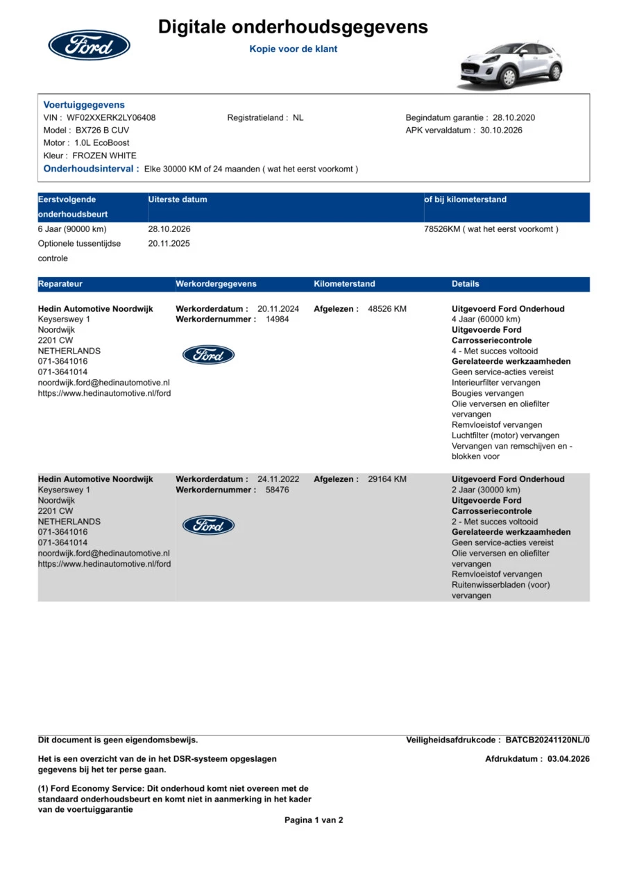 Hoofdafbeelding Ford Puma