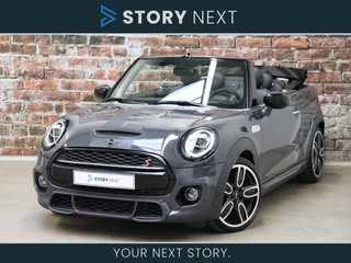 Hoofdafbeelding MINI Cooper S Cabrio MINI Cooper S Cabrio Hammersmith Automaat / Navigatie / Head-Up Display / Stoelverwarming / Leder / Carplay / Climate Control / Harman Kardon / 18 Inch  / Yours / Achteruitrijcamera / Lichtpakket / Bluethooth / DAB