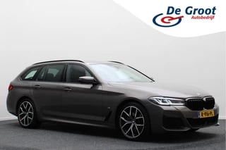 BMW 5 Serie Touring 520i Business Edition Plus M Sportpakket, Leer, BMW Laser, Apple Carplay, ACC, Trekhaak, 19''