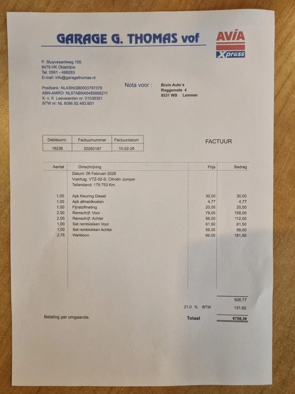 Hoofdafbeelding Citroën Jumper