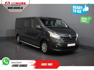 Hoofdafbeelding Renault Trafic Renault Trafic 2.0 dCi 120 pk L2 DC Dubbel Cabine BPM VRIJ! Ready2Go LED/ CarPlay/ Navi/ Cruise/ PDC/ Sidebars/ Trekhaak