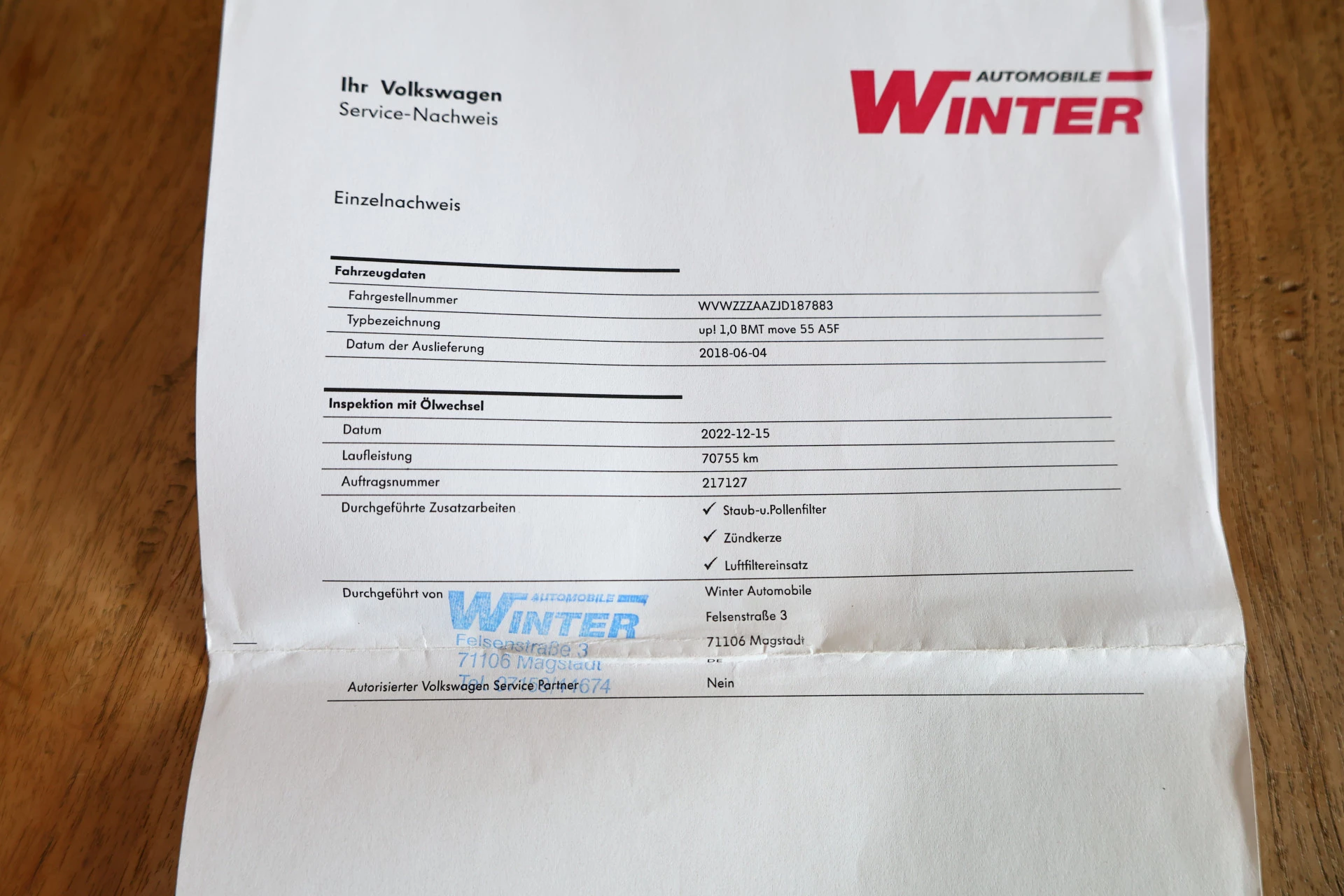 Hoofdafbeelding Volkswagen up!