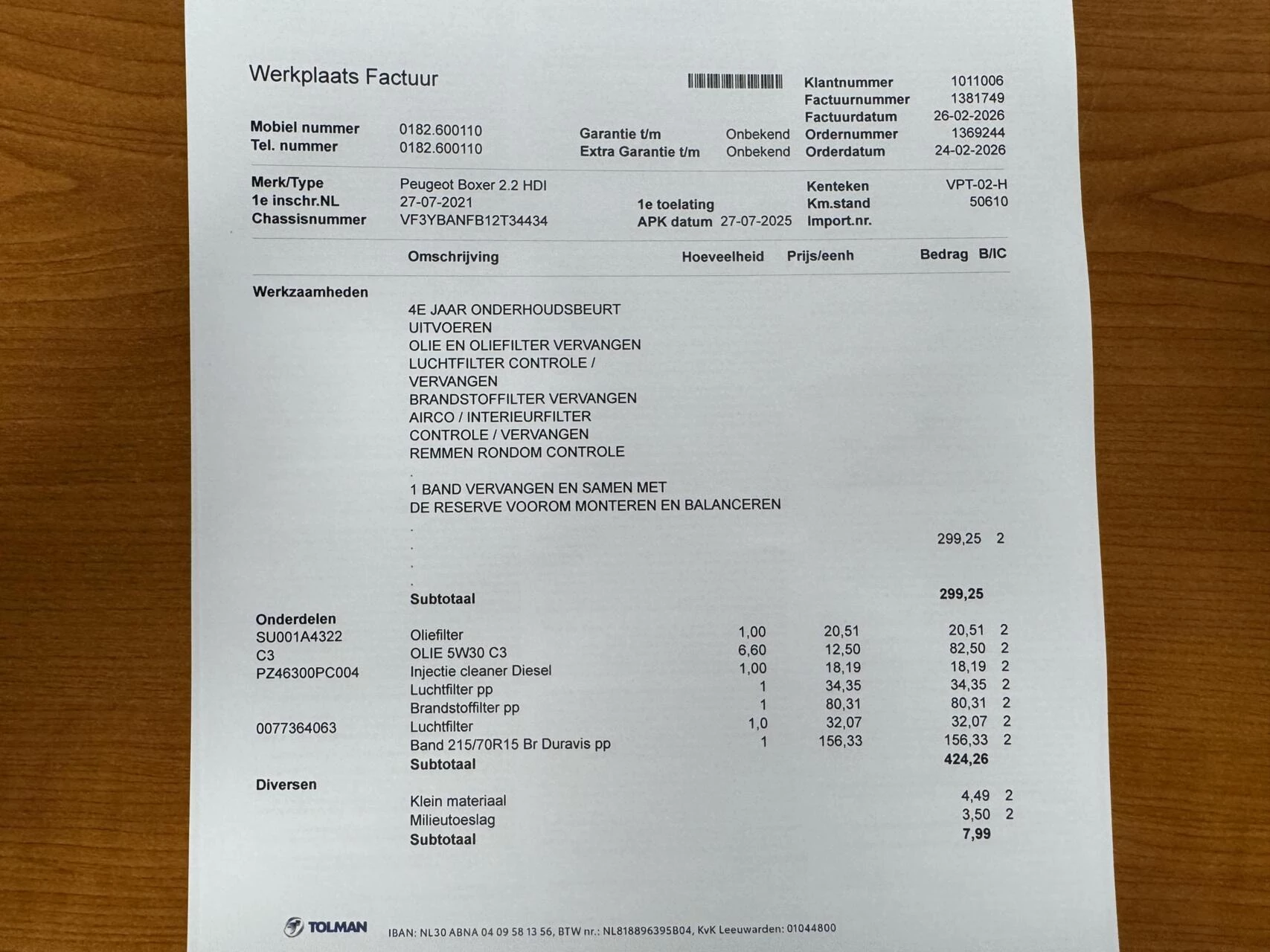 Hoofdafbeelding Peugeot Boxer