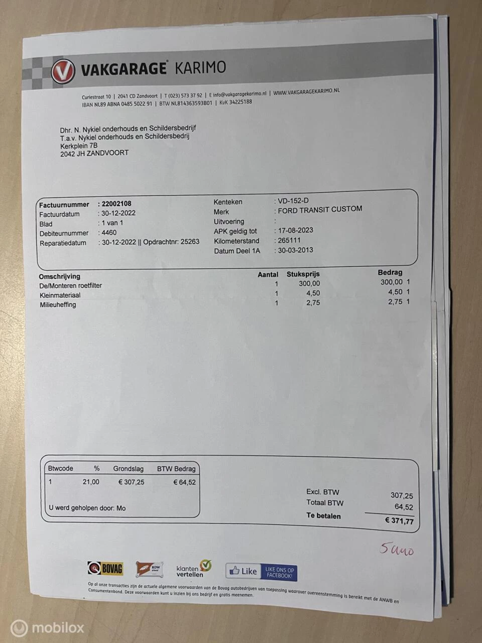 Hoofdafbeelding Ford Transit Custom