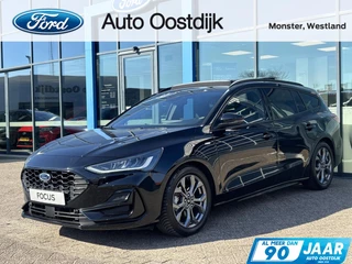 Hoofdafbeelding Ford Focus Ford Focus Wagon 1.0 EcoBoost Hybrid ST Line 155PK Automaat Panodak Winterpack Cruise Camera Parkeersensoren Climate Full-LED Keyless Privacy Glass *1500KG Trekgewicht*