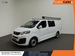 Peugeot Expert Long DC Asphalt L3 2.0 HDi 120pk Aut-8 Airco Navi Carplay Cruise Control Trekhaak Imperiaal Lang Luxe Dubbele Cabine