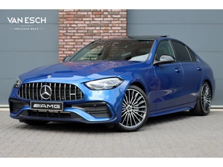 Mercedes-Benz C-Klasse 180 AMG Line Aut9 | Panoramadak | Sfeerverlichting | Nightpakket | Camera | Dodehoekassistent | Apple Carplay/Android Auto | Zitcomfortpakket |