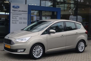 Ford C-Max 1.5 TITANIUM AUTOMAAT 150PK LEDER TREKHAAK PARK-SENSOREN VOORRUIT/STOELVERW NAVI CAMERA SONY-AUDIO CRUISE 1500KG-TREKGEW