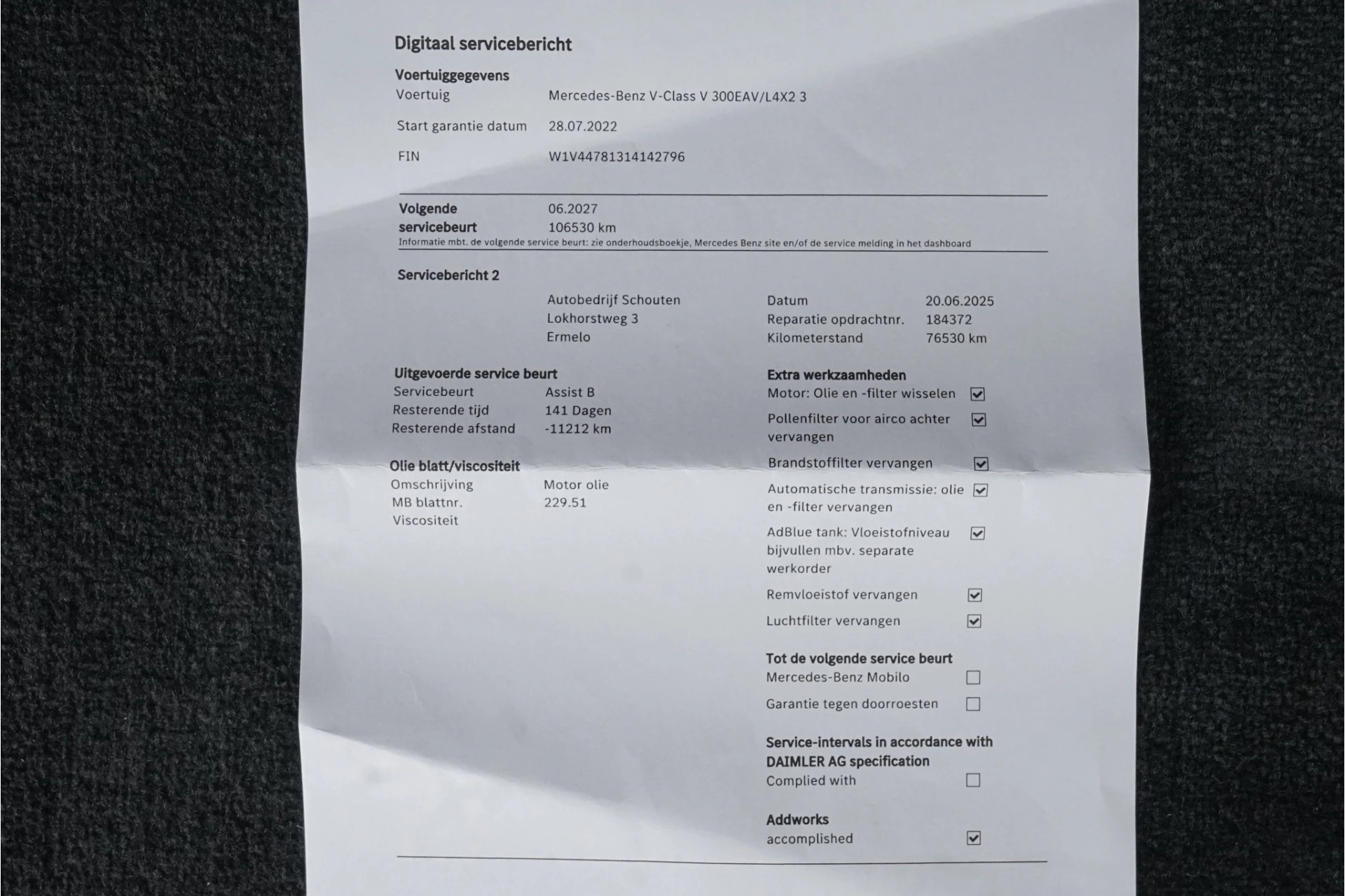 Hoofdafbeelding Mercedes-Benz V-Klasse
