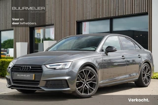 Audi A4 Limousine 1.4 TFSI Sport S line black edition - Dealer onderhouden - Ambiance Sfeerverlichting - Lederen interieur - Stoelverwarming - 3-zone climate control - Keyless start -