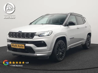 Hoofdafbeelding Jeep Compass Jeep Compass 4xe 240 Electric S Plug In Hybrid 240pk PHEV | Adaptive Cruise | Camera | Lederen Sportstoelen Verwarmd | Apple Carplay | Stuur Verwarmd | Virtual | Keyless | Navigatie | DAB |