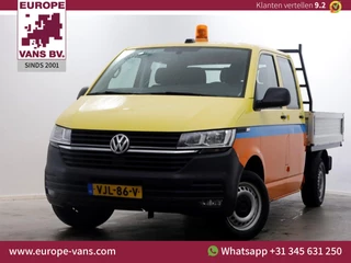 Volkswagen Transporter T6.1 2.0 TDI Lang D.C. Open Laadbak Airco/CarPlay 02-2021