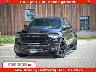Dodge Ram 1500 Limited Night High Output 540HP 706Nm | Massage + Full Option | De Meest Luxe en Volle Pick-Up in zijn Klasse | Comfortabele Dubbele Cabine met Royale 5 Zitplaatsen | BPM vrij | Nu Leverbaar uit Voorraad | Voorraad Nr 2355 - 5149