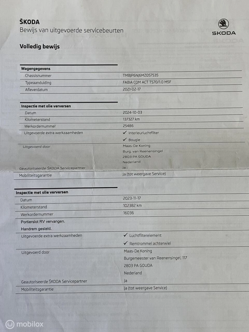 Hoofdafbeelding Škoda Fabia