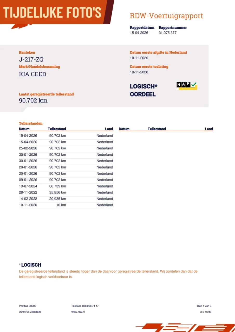 Hoofdafbeelding Kia Ceed Sportswagon