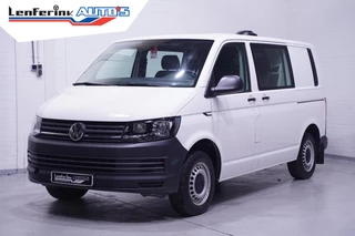 Volkswagen Transporter 2.0 TDI 115 pk L1H1 Dubbel Cabine 2x Schuifdeur Navi, Camera, Apple Carplay, 5-Zits