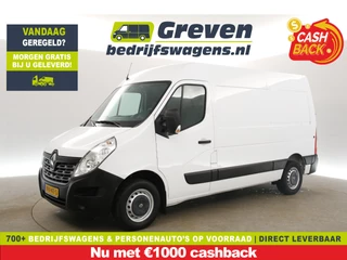 Renault Master T33 2.3 dCi L2H2 | 146PK | Airco | Camera | Cruise | Navigatie | 3 Persoons | Parkeersensoren | Trekhaak
