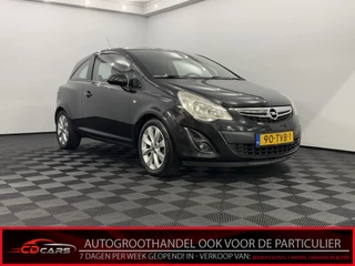 Opel Corsa 1.2 EcoFlex Anniversay Edition LPG Airco, Half leder, Radio, Lichtmetalen velgen Bij de verkoop van gebruikte voertuigen door CD-Cars wordt geen standaard garantie verstrekt. De koper aanvaardt het voertuig in de staat waarin het zich bevindt op het moment van aankoop, Vo