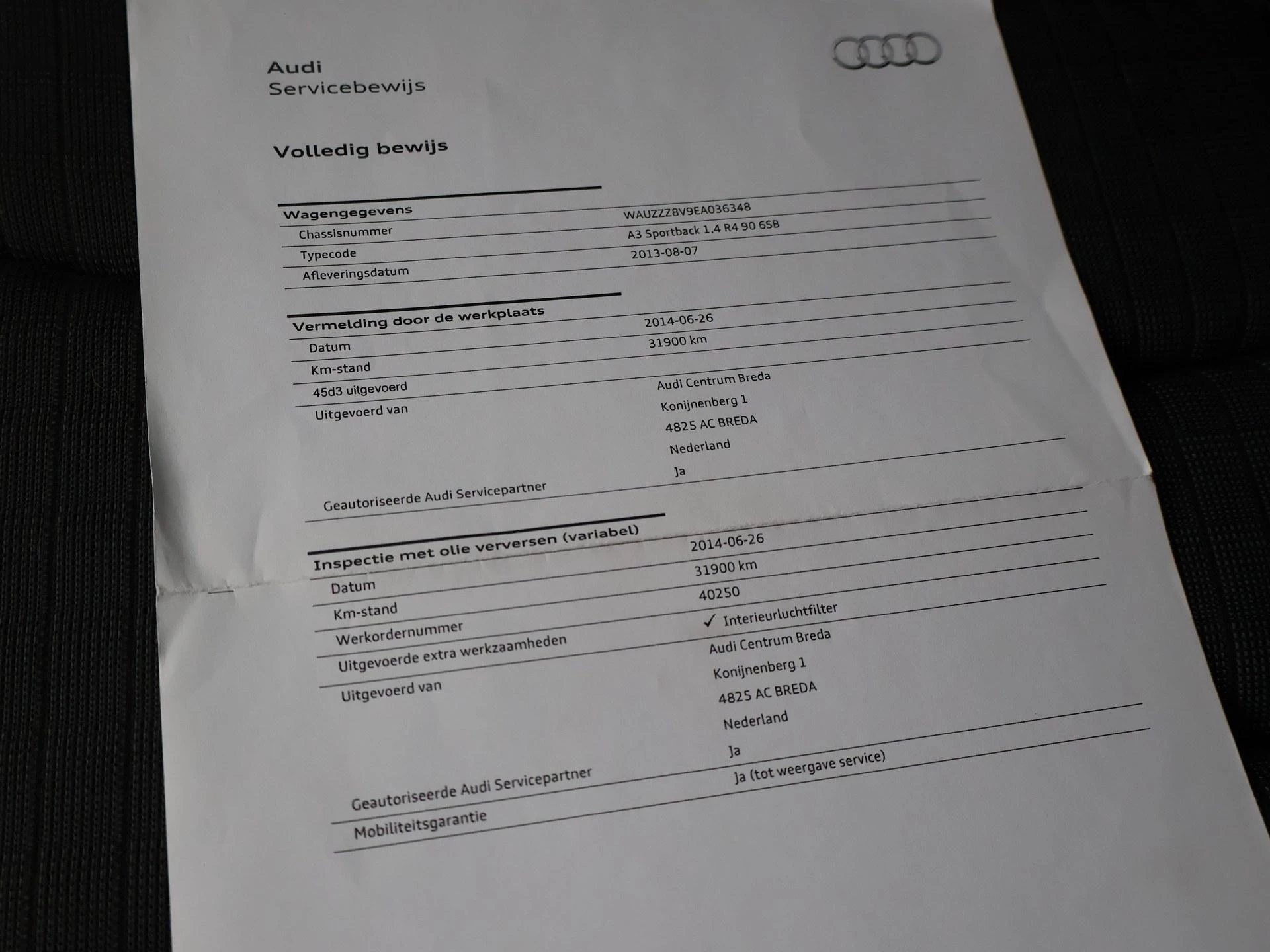 Hoofdafbeelding Audi A3