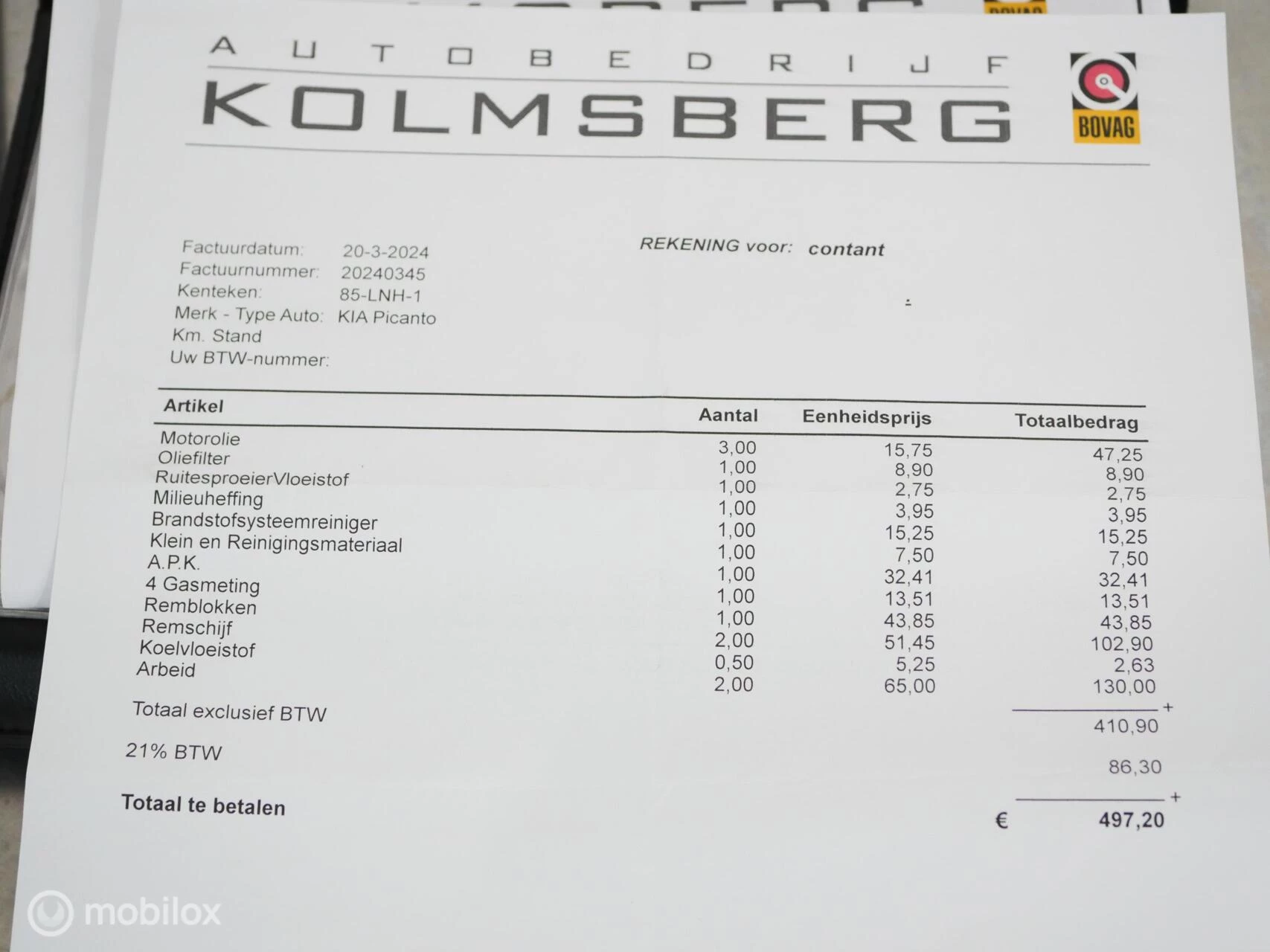 Hoofdafbeelding Kia Picanto