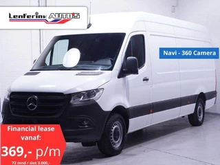 Mercedes-Benz Sprinter 315 CDI 150 pk L3H2 BPM Vrij, Navi, 360 Camera PDC V+A, Cruise Control, Laadruimte Pakket, 3-Zits