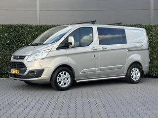 Hoofdafbeelding Ford Transit Custom Ford Transit Custom 270 2.2 TDCI L1H1 Limited DUBBEL CABINE, NL AUTO, NAP LOGISCH, NAVI, CRUISE, AIRCO, TREKHAAK, LICHTMETAAL 16"