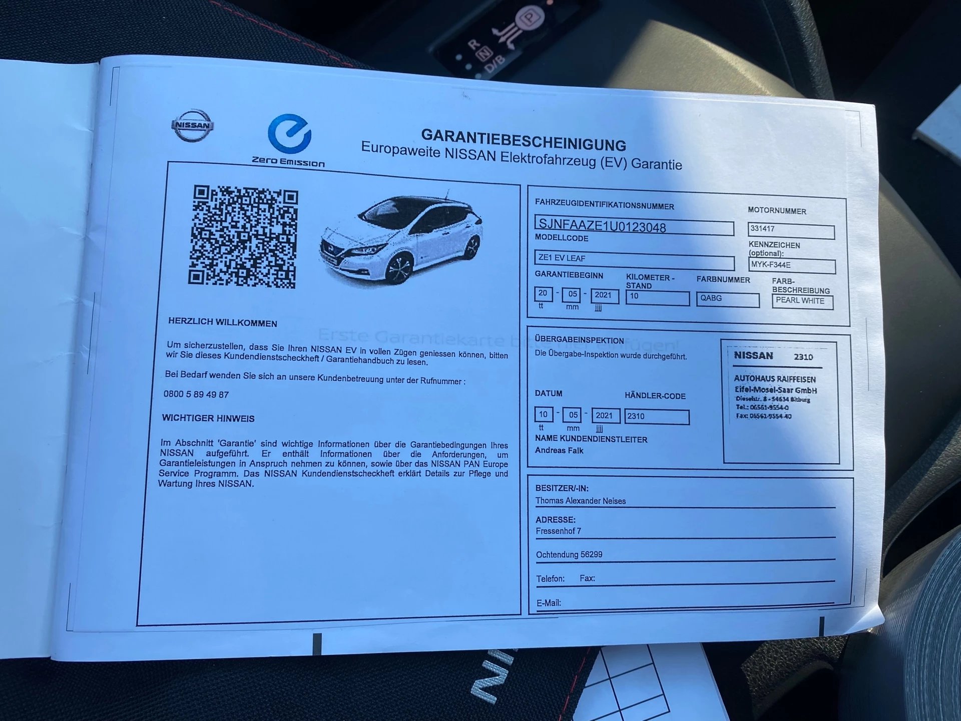 Hoofdafbeelding Nissan Leaf