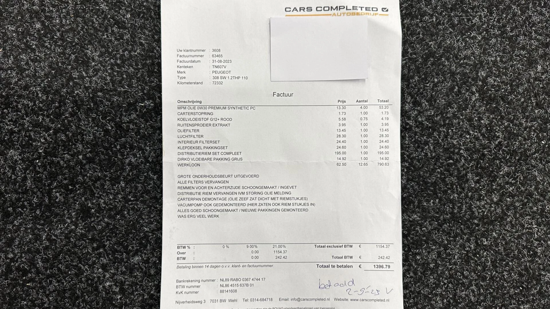 Hoofdafbeelding Peugeot 308
