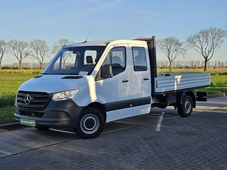 Mercedes-Benz Sprinter 315 L3 RWD Dubbele Cabine Airco Open-Laabak 3.5T-Trekhaak Euro6 150Pk!