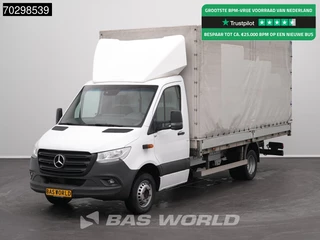 Mercedes Sprinter 519 CDI 3.0L V6 Automaat 484cm Dubbellucht Huif Bakwagen 190PK Airco Cruise Euro6 Meubelbak Koffer Airco Cruise control