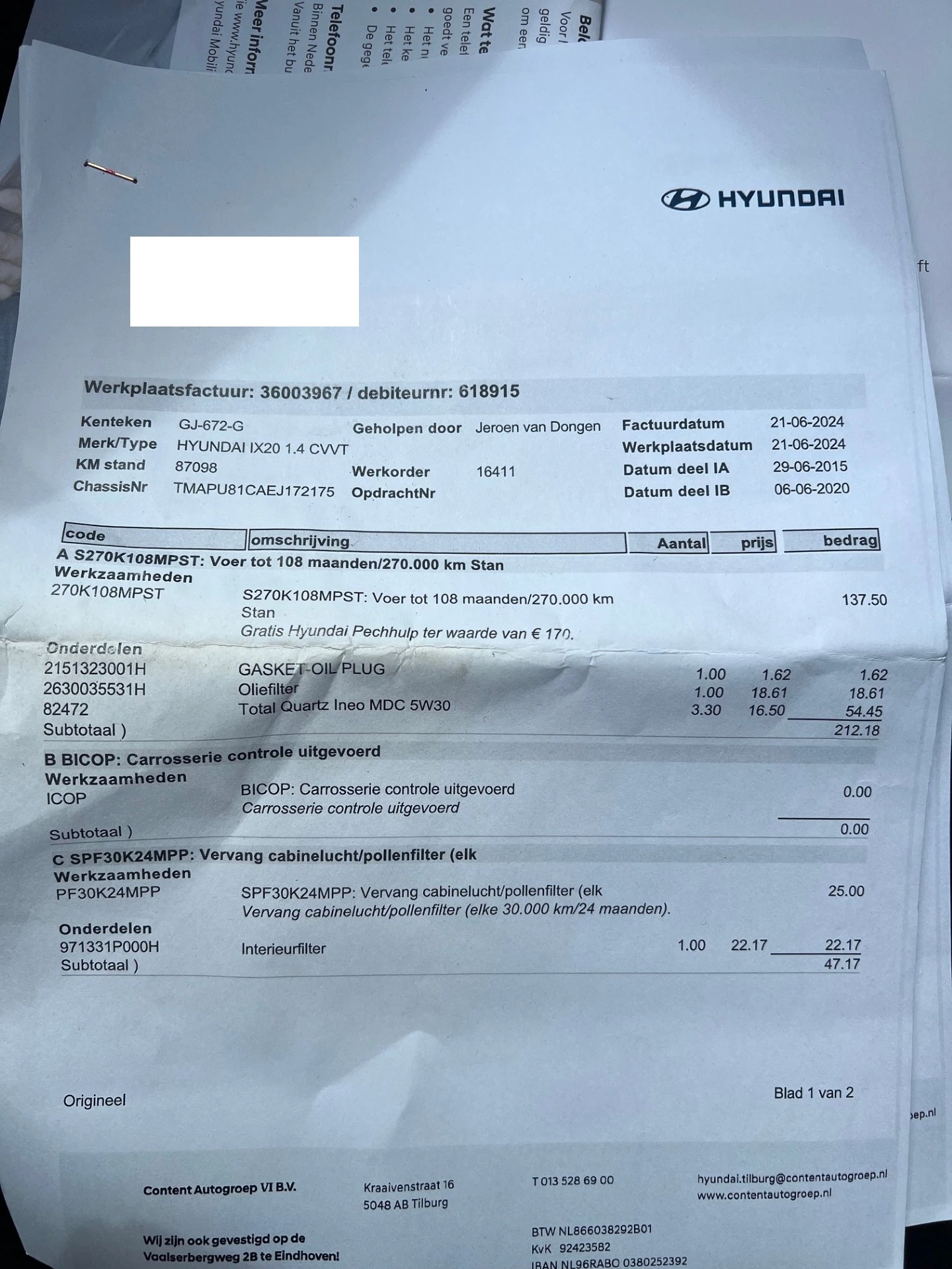 Hoofdafbeelding Hyundai ix20