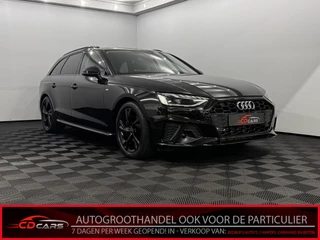 Audi A4 Avant 40 TFSI S-Line Black on Black Clima, Navi, Virtual desk, Parkeersensoren, Keyless start, Elektrische achterklep
