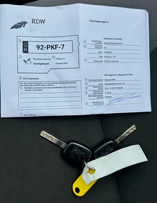 Hoofdafbeelding Peugeot 107