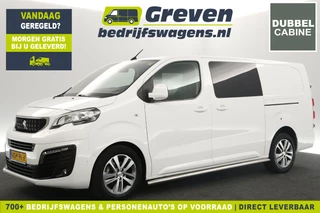 Peugeot Expert 2.0 BlueHDI L3H1 180PK Automaat | Dubbele Cabine 2xSchuifdeur Airco Camera Carplay Cruise Navigatie PDC 5 Pers LED 17''LMV