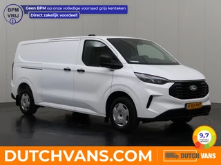Ford Transit Custom 136PK Lang | Fabrieksgarantie | Leder | Achterdeuren | Multimedia | Camera | Airco | Cruise | 3-Zits | Betimmering