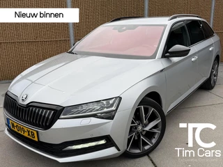 Skoda Superb Combi 1.4 TSI iV Sportline Business Automaat | Trekhaak uitklapbaar | Rondomzicht camera | DAB | Navigatiesysteem groot | LED verlichting | Cruise control adaptief | Canton HiFi | Voorruitverwarming | Stoelverwarming voor+achter