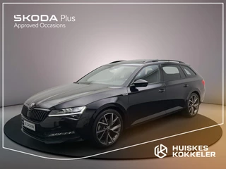 Skoda Superb Combi Sportline Business 1.5 TSI 150pk DSG Automaat Panoramadak, LED matrix koplampen, Adaptive cruise control, Achteruitrijcamera, Navigatie, Stuurwiel verwarmd